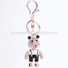 Aleación del cinc de la alta calidad Keychain cristalino del oso llavero de encargo del metal 20-FH55-020